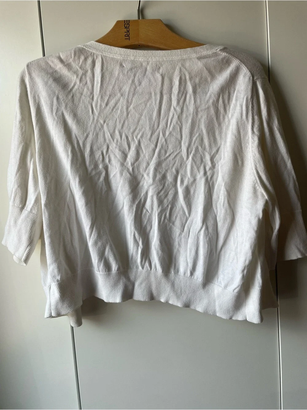 Old Navy White Open-Front Cropped Cardigan